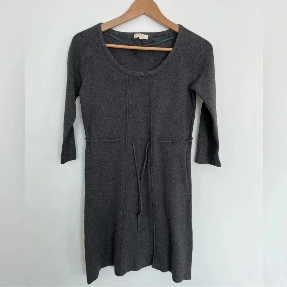 FREE WITH PURCHASE Jackpot Preppy Charcoal Knit Dress Adjustable String Size M